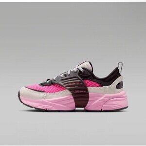 Jordan 116531-002 Pink Black Gray Unisex Kids Athletic Shoes Mesh Suede 7Y